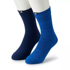 Nike 2-pairs Snkr  just Do It  Crew Socks  Black grey  Navy blue