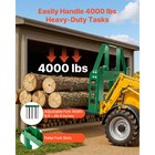 Uimoso 4000 Lbs Pallet Fork Frame Attachment W 42  Skid Steer Forks Jd Tractors