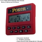 Small Travel Handheld 5 In 1 Poker Game Portable Gambling Draw - Deuces - Bonus 