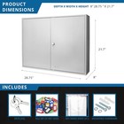 Wall Mount Key Cabinet Safe With Key Lock Box 600 Position Barska Cb12700 Large