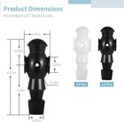 26 Pcs Foosball Men Resin Foosball Replacement Parts Soccer Player Set Usa