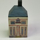 Vtg 1983 Handmade Miniature Wooden Victorian House 4 X 2    Signed Kathy Stephan