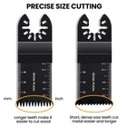 158pc Oscillating Multi Tool Blades Curved Saw Metal Wood Sandpaper Complete Kit