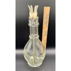 Vtg French 4-chamber Glass Liqueur Decanter Bottle Made In France 12 5  Internal