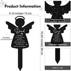 Dad Memorial Grave Marker Acrylic Angel Garden Stake Waterproof Cemetery