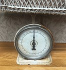 Antique John Chatillion   Sons Wicker Baby nursery Scale 25lbs