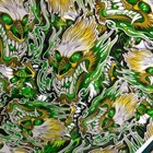 Hydrographic Film Green Metallic Dragons Hydro Dipping 7  X 20  Hydro Dip