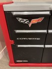 Kids Step2 Corvette Dresser Cabinet Black Red Plastic Usa Storage Playroom Toys