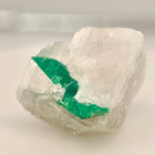 Very Clear Natural Emerald Crystal On Matrix  From Muzo - Colombia 4 2 Grams