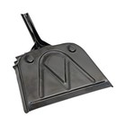 Boardwalk 04212ea 12  Wide Metal Dust Pan W  2  Handle - Black New