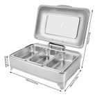 Electric Buffet Food Warmers Commercial Heat Food Countertop Silver Pizza Warmer