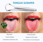 2-pack Tongue Scraper     Stainless Steel  Bad Breath Reduction  With 2 Cases