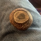 Authentic Real Scrimshaw   Wood Or Tree Nut   Not Faux   Sailing Ship   Folk Art