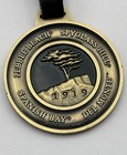 Brass Golf Bag Tag Pebble Beach Spyglass Hill Spanish Bay Del Monte 1919 Medal