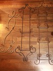 Set Of 5 Wrought Iron Vertical Wall Mount Plate Holders   Vertical Wall Sconces