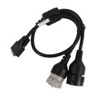 457-6114  9-pin 14-pin Split Y Service Cable For Cat Diagnostic Adapter Tool Usa