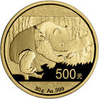 China Gold Panda 30 G 500 Yuan - Bu - Mint Sealed - Random Date