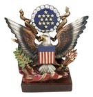 American Great Seal Bald Eagle Olive Branch Arrows Pluribus Unum Desktop Plaque