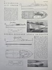 Yachting Magazine Design Section Plans Description 6 Pages Vintage Print Ad 1950