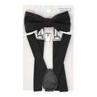Boys Black Suspender   Bow Tie Set  one Size  Brand New W Tags