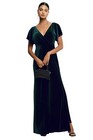 Jenny Yoo Ellis Velvet Gown Womens 8 Dark Emerald Green Dress Holiday Whimsigoth