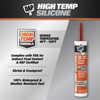 Dap High Temp 100  Rtv Silicone Sealant  10 3 Oz  Red