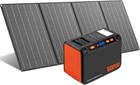 250w Portable Power Station 222wh Battery With 40w Solar Panel Ac 110v Outlet