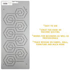 Quilting Stencil Hexagon Border Honeycomb Quilt Pattern Continuous Line Template