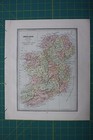 Ireland Sweden Norway Europe Vintage Original 1885 Cram s World Atlas Map Lot