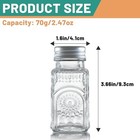 2 Pack Glass Salt And Pepper Shakers Set  Vintage Spice For Clear 
