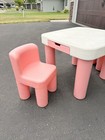 Little Tikes Tykes Vintage Table Chairs Drawer Kids Guc Unique Color Pink Green