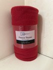 Mainstays Red Fleece Throw 50in X 60in