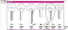 Nos Blanks For Master Padlock 1092n M10 Lot Of 3 Us Lock Key Blanks -  Locksmith
