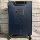 Samsonite Soft Expandable 20  Spinner Carry On Blue Suitcase
