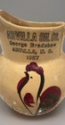 Watt Pottery Rooster Advertising  16 Arvilla Oil Co Arvilla N d 1957 Rare Vtg 7 