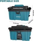 Cordless Shop Vac  2 5 Gallon Hepa Wet dry Vacuum  Makita 18v Battery Compatible