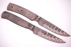 Set Of 2 Handmade Forged Copper Damascus Steel Blank Blade For Knives Making