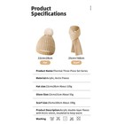 New Winter Hat Scarf Gloves Set Winter Accessories Set Touch Screen For Cold