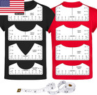 9pcs Tshirt Ruler Guide For Vinyl Alignment  T Shirt Rulers To Center Designs  P
