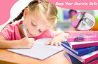 Girls Diary With Lock For Kids  7x5 25 Inches 160 Lined Pages Secret Pink Prince