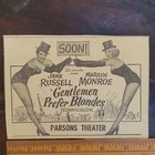 1953 Gentlemen Prefer Blonds Marilyn Monroe Broadway Musical  Newspaper Clipping