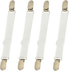 4 Piece Bed Sheet Grippers Set Sheet Holders Metal Clasp Iron Board Straps Clip