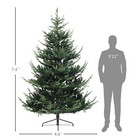 Homcom 7 5 Ft Prelit Artificial Christmas Tree With Dual Color Led Lights