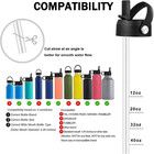 Lids With Straw For Hydroflask Wide Mouth 20 32 40 Oz  Flex Straw Lid Fit For Hy