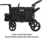 Keenz Moov 2 Passenger Stroller Wagon Reclining Seats Cooler Bin