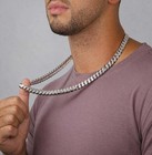 925 Sterling Silver Cuban Link Chain Solid Necklace 10mm Minimalist Design Gift 