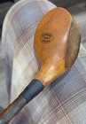 Antique Vtg Lefty Jw  Welsh Des Moines Hickory Wood Shaft Golf Club Driver Blond