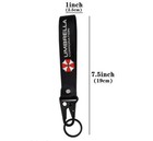 Resident Evil Game Umbrella Corp Logo Lanyard Wrist Strap Hook Key Tag Keychain