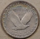 1920-d Standing Liberty Quarter 25c As Pictured L