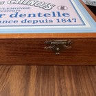 Fil Au Chinois French Wooden Lace Thread Box Set With 12 Calais Cotton Cocoons